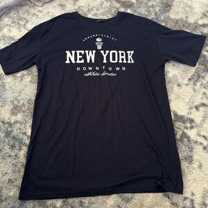 SHEIN Navy Blue New York Tee